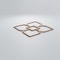 Ekena Millwork Medium Olivia Decorative Fretwork Wood Wall Panels, Hickory, 15 3/8"W x 15 3/8"H x 3/8"T WALW16X16X0375OLVHI - alternate 4